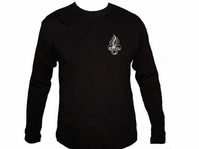 French legion emblem fleur de lis military sleeved t-shirt 1